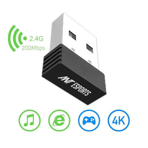 Ant Esports AE200M 150 Mbps Wi-Fi Nano Dongle (Black)