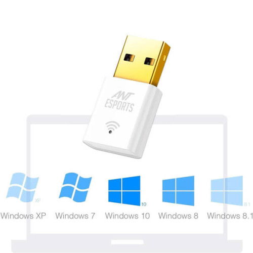 Ant Esports AE300D 300 Mbps Wi-Fi and DVR Nano Dongle (White)