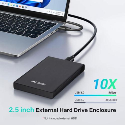 Ant Esports AESE205 2.5 Inch SSD/HDD SATA SSD Portable Enclosure