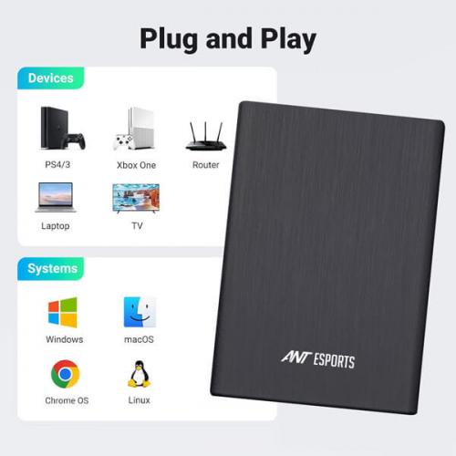 Ant Esports AESE205 2.5 Inch SSD/HDD SATA SSD Portable Enclosure