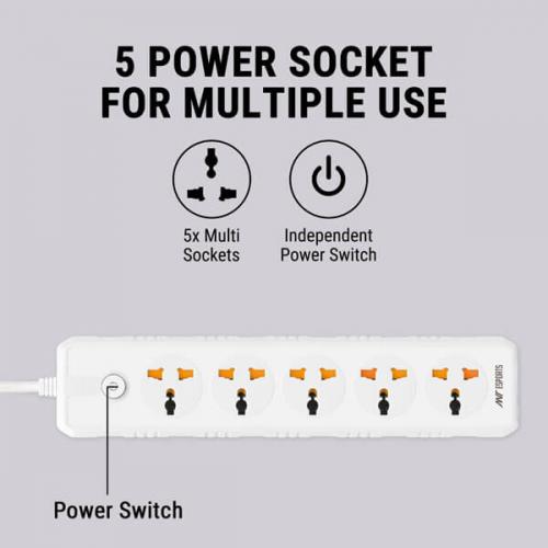 Ant Esports PS500 Power Strip (White)