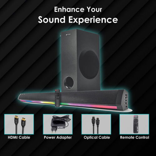 Ant Esports SBW200 2.1 Bluetooth RGB Gaming Soundbar with Subwoofer