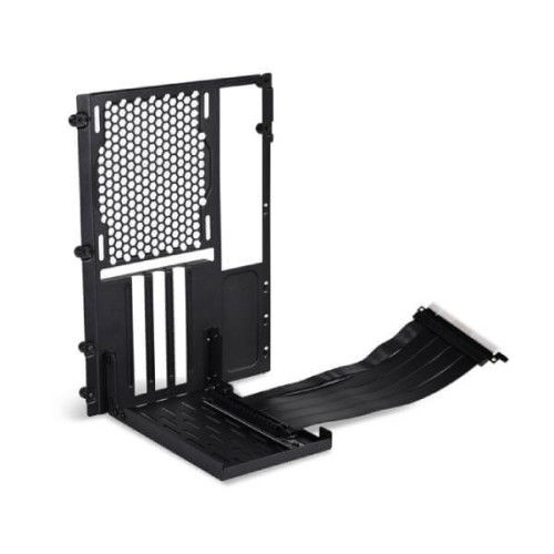 Lian Li O11D-Mini (PCI-E 4.0 x16) Vertical GPU Bracket Kit with 200mm Riser Cable for O11D Mini (Black)