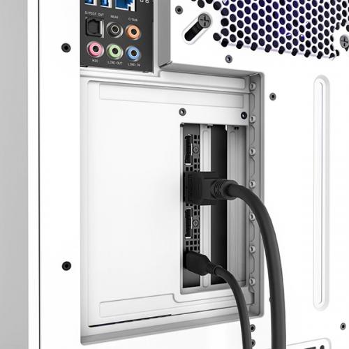 Nzxt Vertical GPU Mounting Kit with 175mm PCIe 4.0 Riser Cable (White)