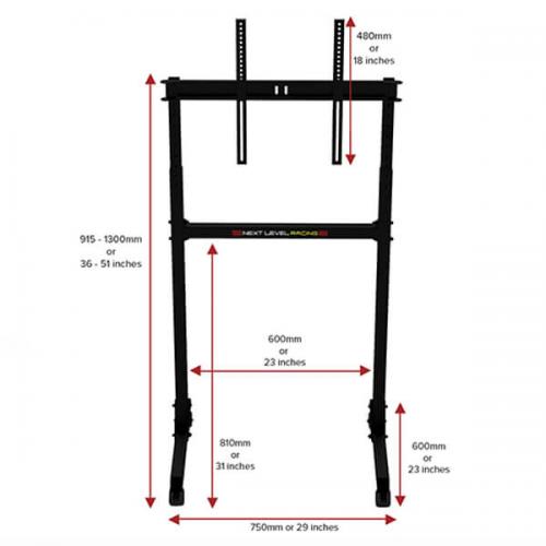 Next Level Racing Free Standing Single Monitor Stand