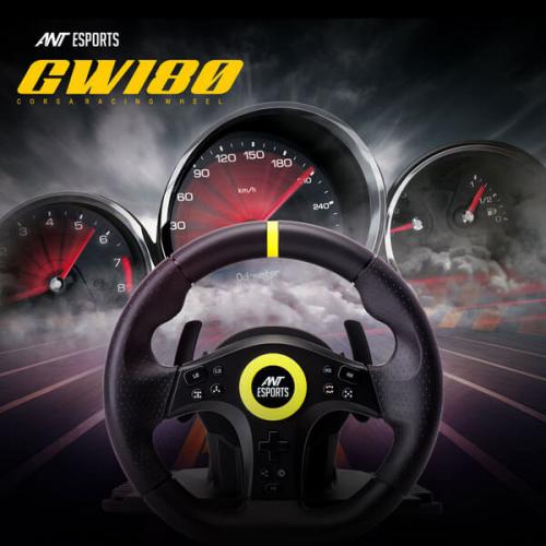 Ant Esports GW180 Corsa Racing Wheel and Pedal Set