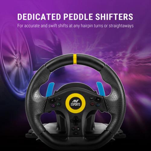 Ant Esports GW180 Corsa Racing Wheel and Pedal Set