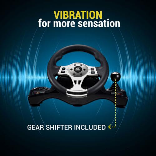 Ant Esports GW190 Racing Wheel and Pedal Set (Black)