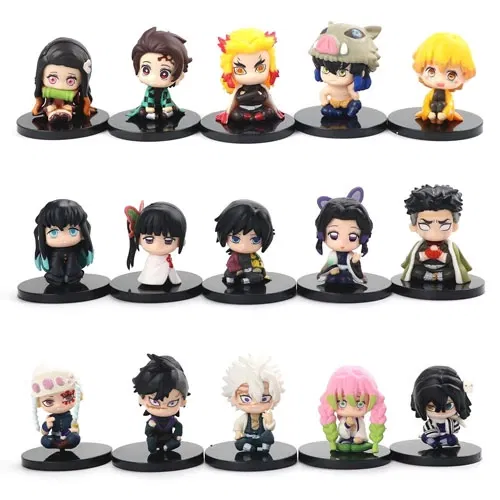 Demon Slayer 7cm Action Figure , Set of 15