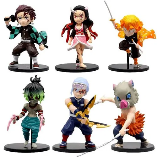 Demon Slayer Action Figure 15cm, Set of 6