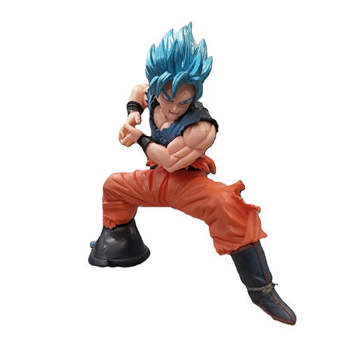 DBZ Goku Blue Hair Action Figure, 19cm