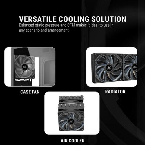 Ant Esports Darkflow Black Cabinet Fan (Triple Pack)