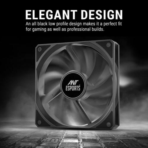 Ant Esports Darkflow Black Cabinet Fan (Triple Pack)