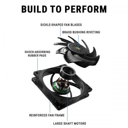 Ant Esports Darkflow Black Cabinet Fan (Triple Pack)