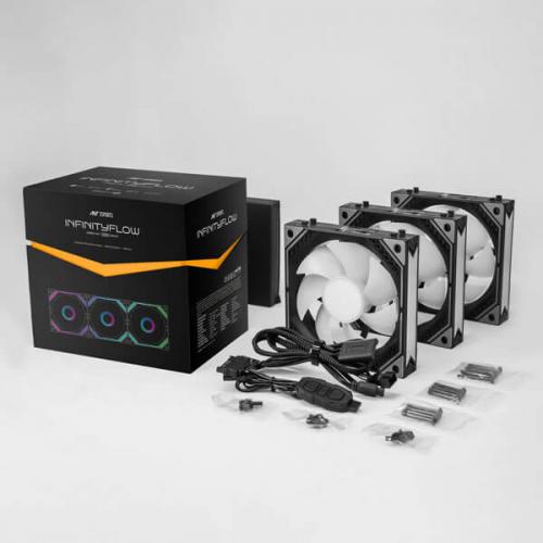 Ant Esports Infinity Flow ARGB - 120mm PWM Cabinet Fan Triple Pack