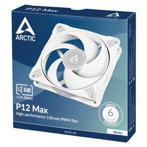 Arctic P12 Max White Cabinet Fan (Single Pack)