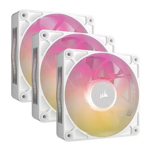 CORSAIR iCUE LINK RX120 MAX RGB 120mm Cabinet Fan – Black (Triple Pack)