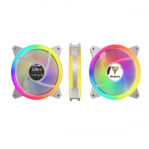 Gamdias Aeolus M2-1204R 120mm ARGB Cabinet Fan (White)