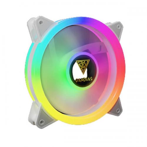 Gamdias Aeolus M2-1204R 120mm ARGB Cabinet Fan (White)