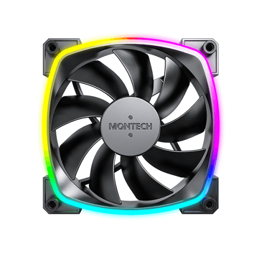 Montech AX120 PWM ARGB Black Cabinet Fan (Single Pack)