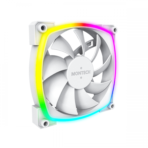 Montech AX120 PWM ARGB White Cabinet Fan (Single Pack)