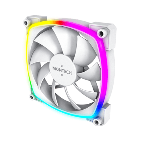 Montech AX120 PWM ARGB White Cabinet Fan (Single Pack)