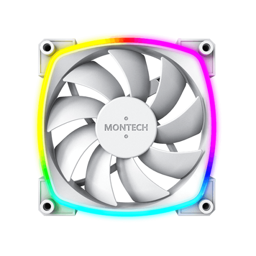 Montech AX120 PWM ARGB White Cabinet Fan (Single Pack)