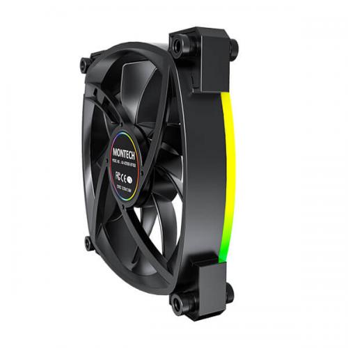 Montech AX120 PWM Black ARGB Cabinet Fan (Triple Pack)