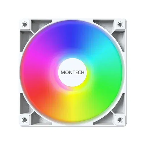 Montech GF120 ARGB PWM White Cabinet Fan (Single Pack)