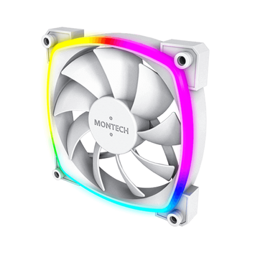 Montech RX120 PWM ARGB White Cabinet Fan (Single Pack)