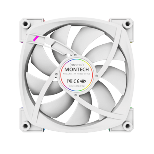 Montech RX120 PWM ARGB White Cabinet Fan (Single Pack)