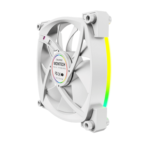 Montech RX120 PWM ARGB White Cabinet Fan (Single Pack)