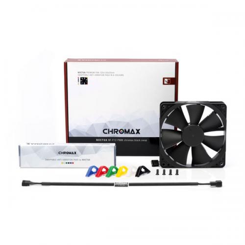 Noctua NF-F12 PWM Chromax Black Swap Cabinet Fan (Single Pack)