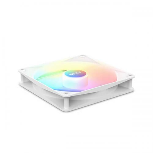 Nzxt F140 RGB Core White 140mm PWM Cabinet Fan with RGB Controller (Dual Pack)