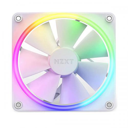 Nzxt F120 RGB Duo White 120mm Cabinet Fan With RGB Controller (Triple Pack)