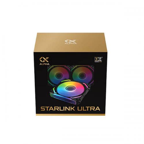 Xigmatek Starlink Ultra Black 120mm ARGB Cabinet Fan (Triple Pack)