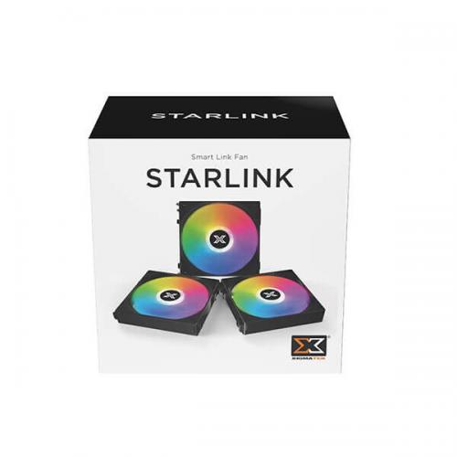 Xigmatek Starlink Black 120mm ARGB Cabinet Fan (Triple Pack)