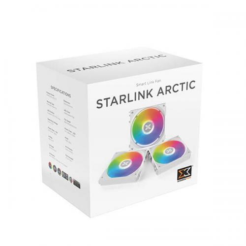 Xigmatek Starlink Arctic 120mm ARGB Cabinet Fan (Triple Pack)