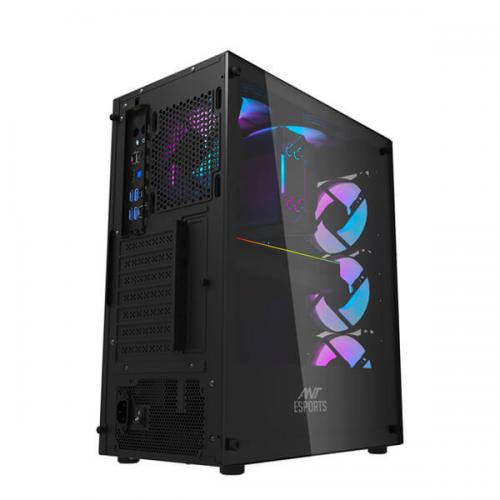 Ant Esports 220 Air Auto RGB (ATX) Mid Tower Cabinet (Black)