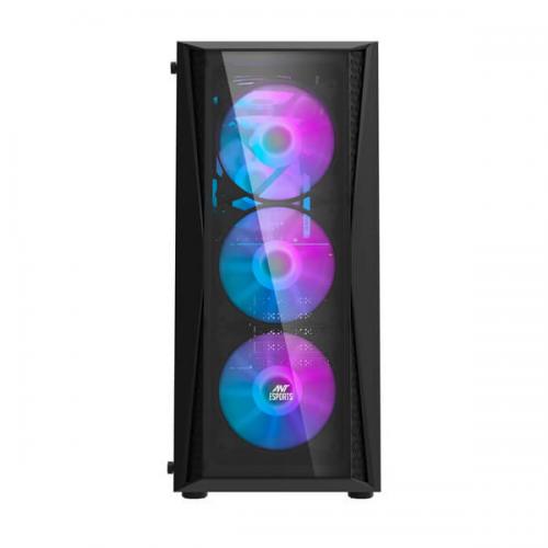 Ant Esports 220 Air Auto RGB (ATX) Mid Tower Cabinet (Black)