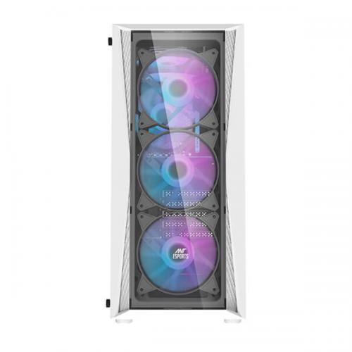 Ant Esports 220 Air Auto RGB (ATX) Mid Tower Cabinet (White)