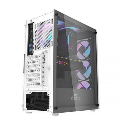 Ant Esports 220 Air Auto RGB (ATX) Mid Tower Cabinet (White)