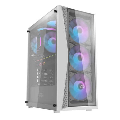 Ant Esports 220 Air Auto RGB (ATX) Mid Tower Cabinet (White)