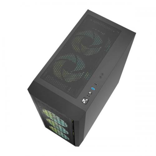 Ant Esports 250 Air Auto RGB (ATX) Mid Tower Cabinet (Black)