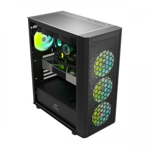 Ant Esports 250 Air Auto RGB (ATX) Mid Tower Cabinet (Black)