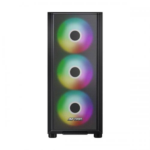 Ant Esports 411 Air ARGB (E-ATX) Mid Tower Cabinet (Black)