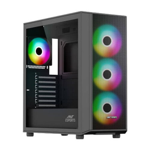 Ant Esports 411 Air ARGB (E-ATX) Mid Tower Cabinet (Black)