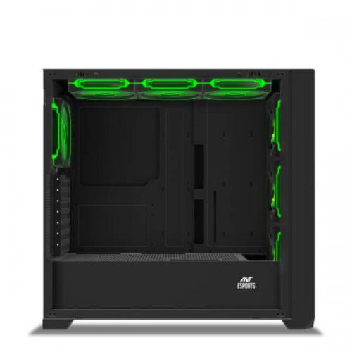 Ant Esports 621 C3 ARGB (ATX) Mid Tower Cabinet (Black)