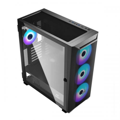 Ant Esports 711 Air Mesh ARGB (E-ATX) Mid Tower Cabinet (Black)