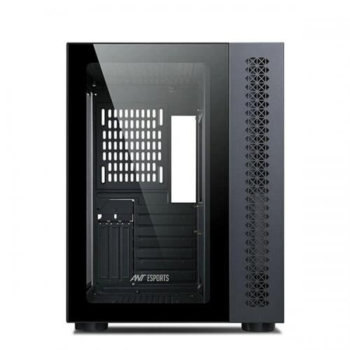 Ant Esports Crystal ARGB (E-ATX) Mid Tower Cabinet (Black)